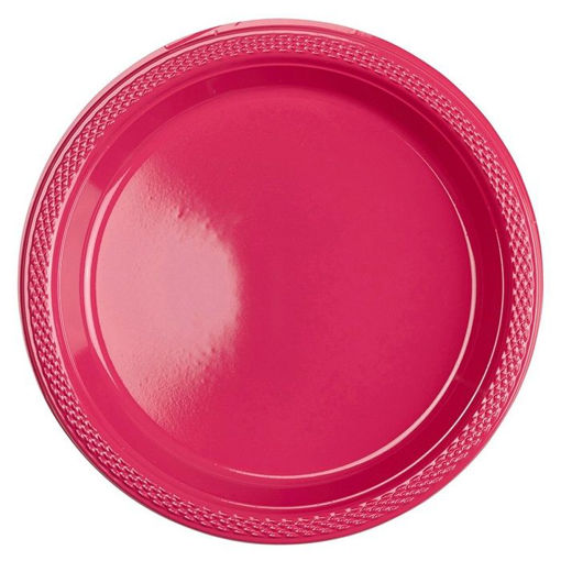 Picture of PLASTIC PLATES 17.8CM - HOT PINK